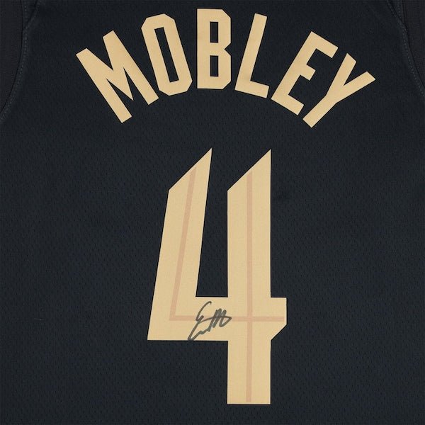 Evan Mobley Cleveland Cavaliers Autographed Fanatics Authentic Black Jordan Brand 2022 - 23 Statement Edition Jersey - The Ballers Bank
