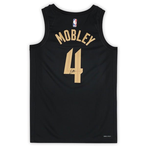 Evan Mobley Cleveland Cavaliers Autographed Fanatics Authentic Black Jordan Brand 2022 - 23 Statement Edition Jersey - The Ballers Bank