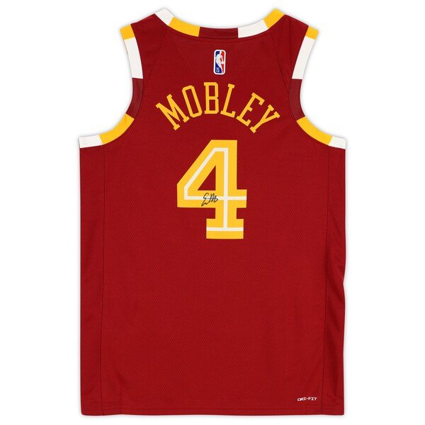 Evan Mobley Cleveland Cavaliers Autographed Fanatics Authentic Nike Red 2021 - 22 Mixtape Swingman Jersey - The Ballers Bank