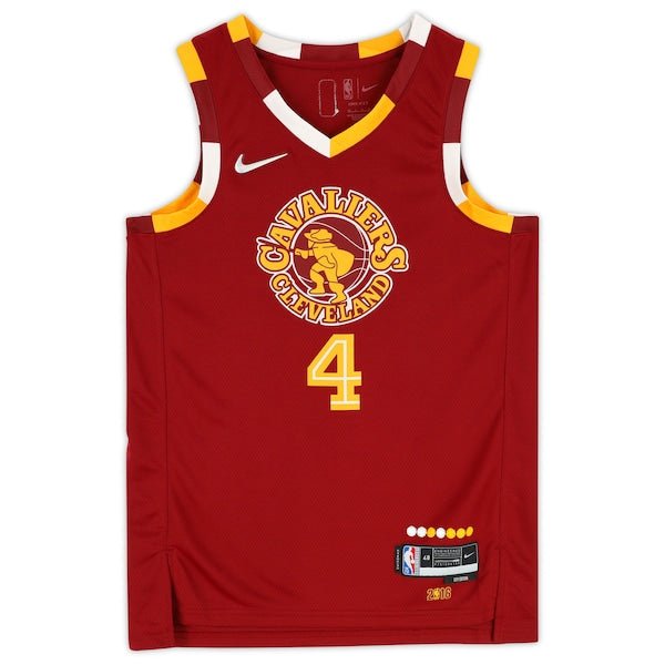Evan Mobley Cleveland Cavaliers Autographed Fanatics Authentic Nike Red 2021 - 22 Mixtape Swingman Jersey - The Ballers Bank