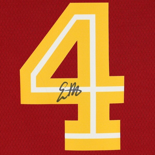 Evan Mobley Cleveland Cavaliers Autographed Fanatics Authentic Nike Red 2021 - 22 Mixtape Swingman Jersey - The Ballers Bank