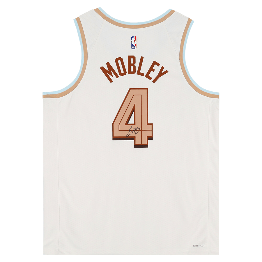 Evan Mobley Cleveland Cavaliers Autographed Fanatics Authentic White Nike 2022 - 23 City Edition Swingman Jersey - The Ballers Bank
