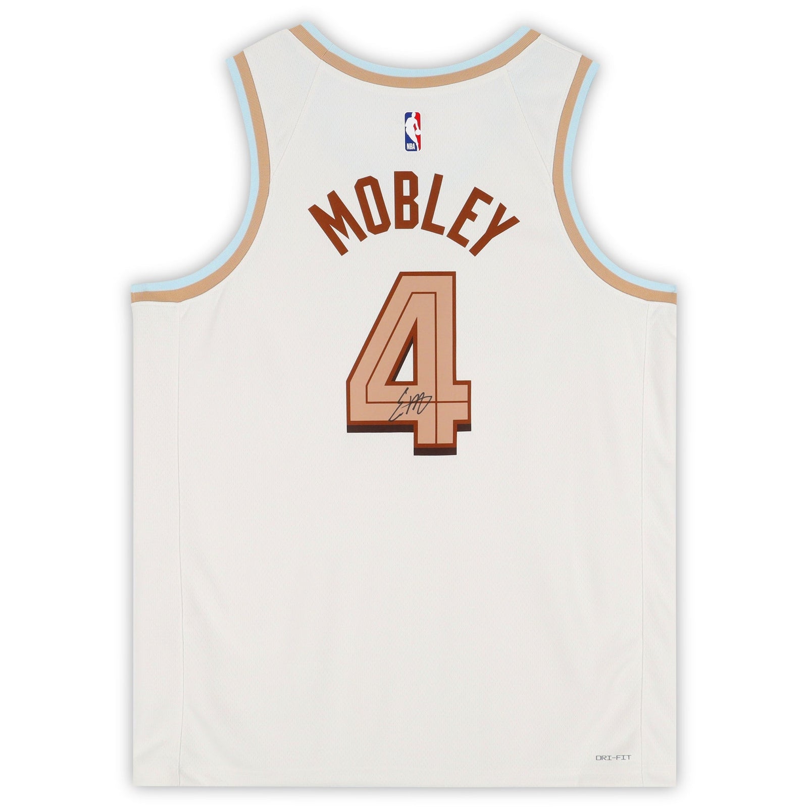 Evan Mobley Cleveland Cavaliers Autographed Fanatics Authentic White Nike 2022 - 23 City Edition Swingman Jersey - The Ballers Bank