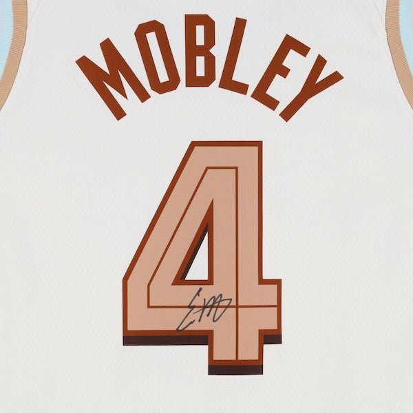 Evan Mobley Cleveland Cavaliers Autographed Fanatics Authentic White Nike 2022 - 23 City Edition Swingman Jersey - The Ballers Bank