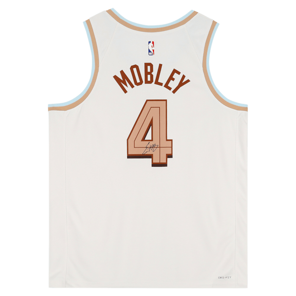 Evan Mobley Cleveland Cavaliers Autographed Fanatics Authentic White Nike 2022 - 23 City Edition Swingman Jersey - The Ballers Bank