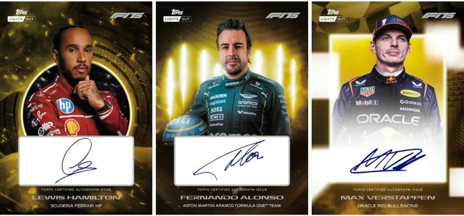2025 Topps Lights Out Formula 1 F1 75th Anniversary Trading Cards