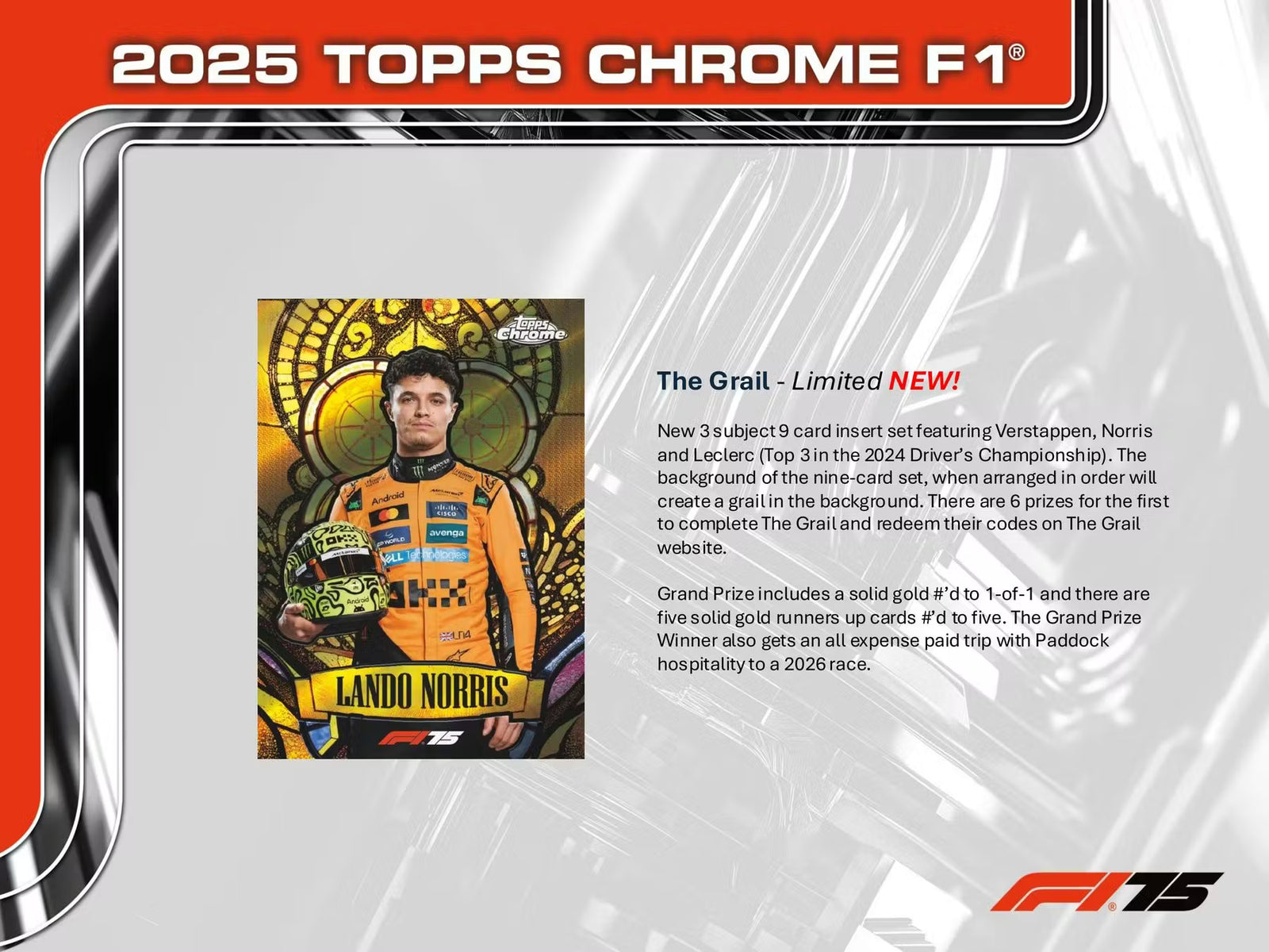 2025 Topps Chrome F1 Formula 1 Hobby Trading Cards