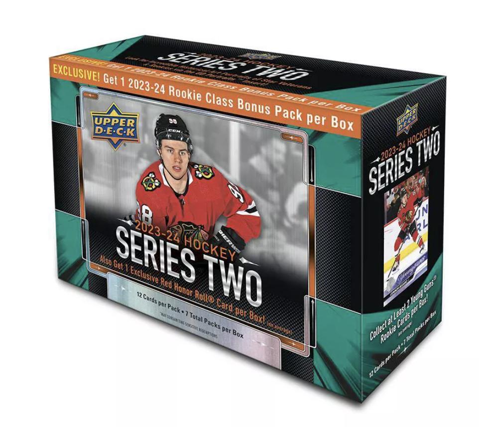 2023-24 Upper Deck Series 2 Hockey Mega Trading Cards
