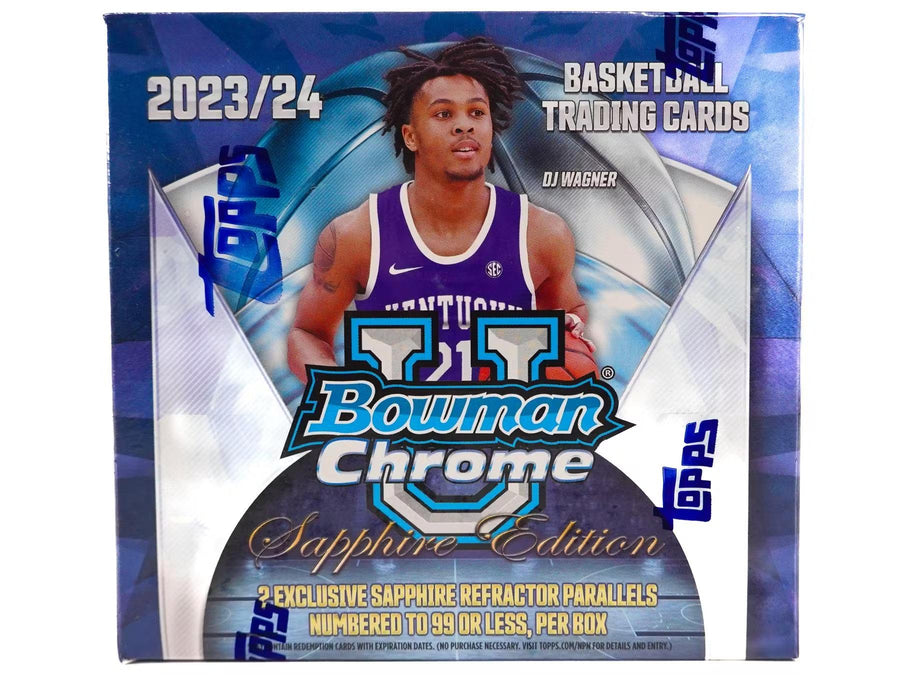 2023-24 Topps Bowman University Basketball Sapphire Trading Cards