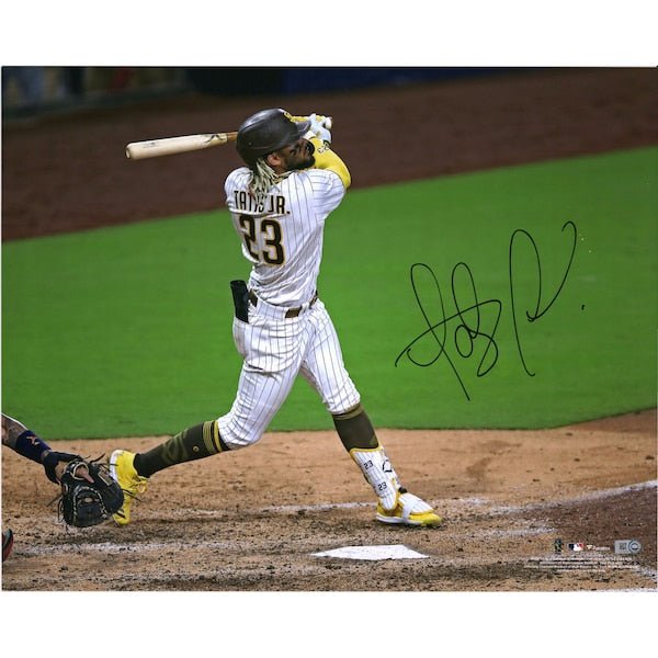 Fernando Tatis Jr. San Diego Padres Fanatics Authentic Autographed 16" x 20" Hitting Photograph - The Ballers Bank