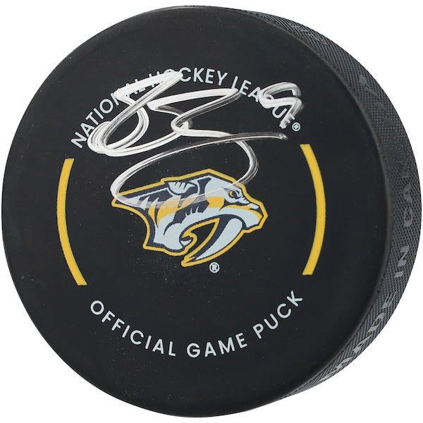 Filip Forsberg Nashville Predators Autographed Fanatics Authentic Official Game Puck - The Ballers Bank