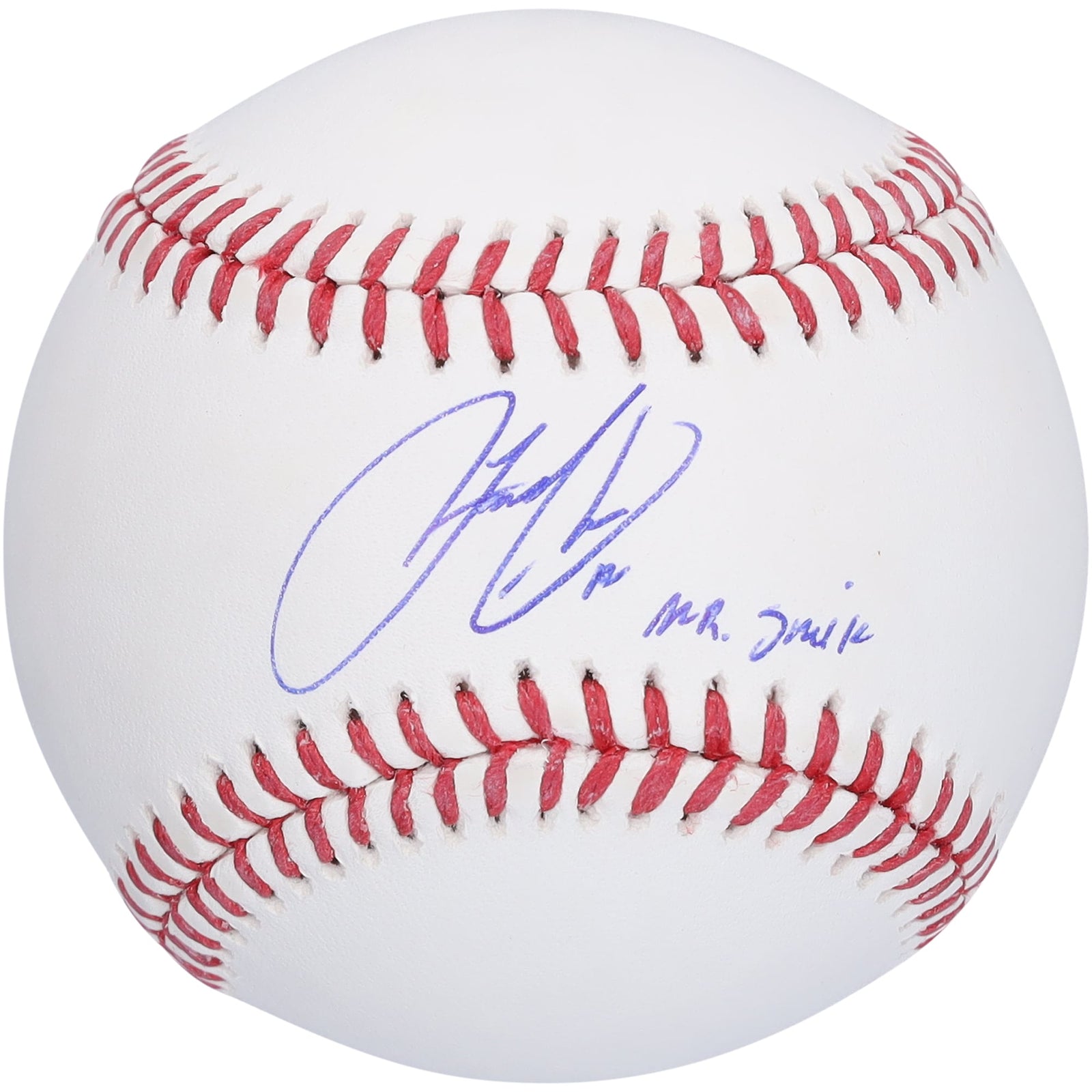 Francisco Lindor New York Mets Autographed Fanatics Authentic Baseball with "Mr. Smile" Inscription - The Ballers Bank