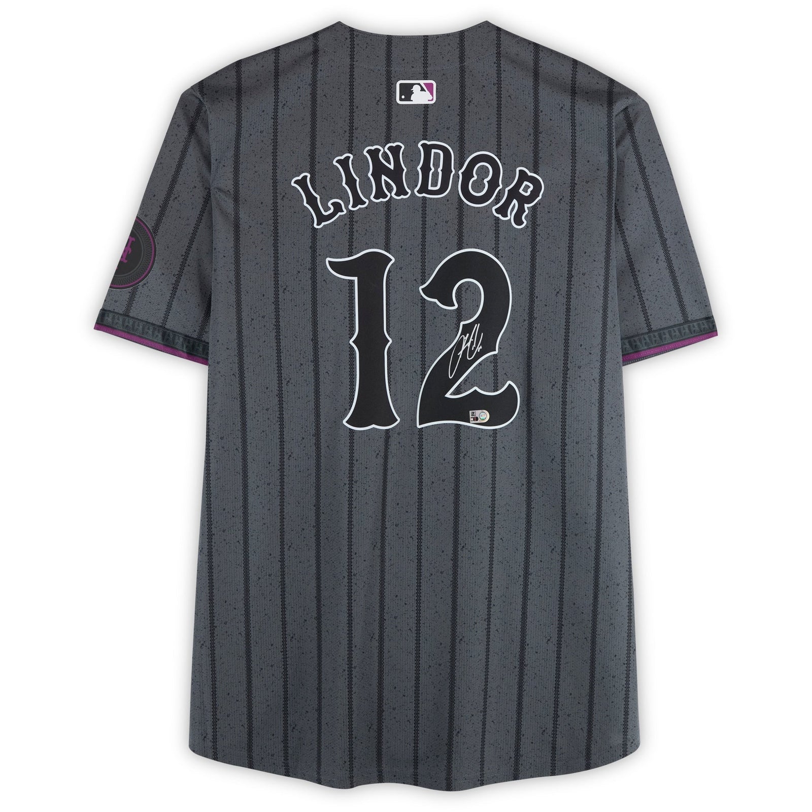 Francisco Lindor New York Mets Autographed Fanatics Authentic Black Nike City Connect Limited Jersey - The Ballers Bank