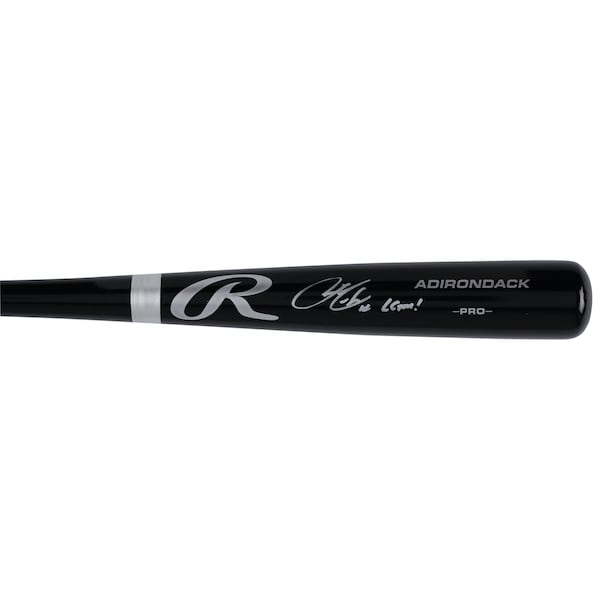 Francisco Lindor New York Mets Autographed Fanatics Authentic Black Rawlings Pro Bat with "LGM!" Inscription - The Ballers Bank
