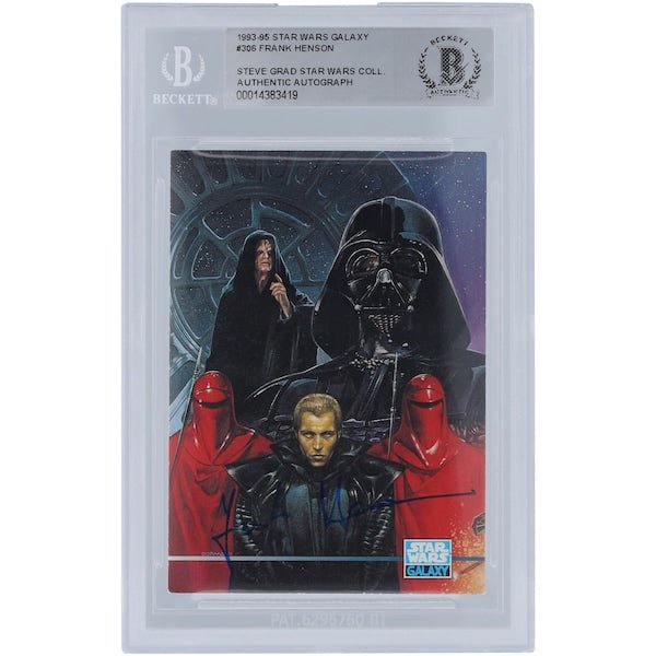 Frank Henson Star Wars Autographed 1993 - 95 Topps Galaxy 306 BGS Authenticated Card - The Ballers Bank