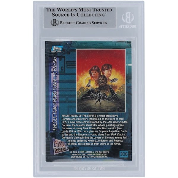 Frank Henson Star Wars Autographed 1993 - 95 Topps Galaxy 306 BGS Authenticated Card - The Ballers Bank