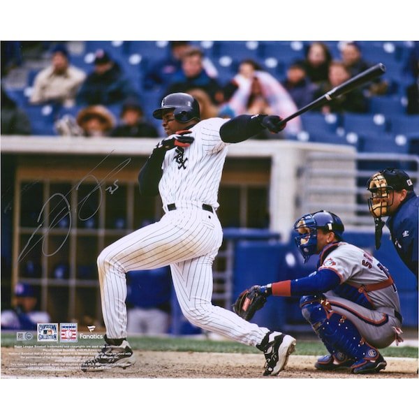 Frank Thomas Chicago White Sox Fanatics Authentic Autographed 16" x 20" Hitting Photograph - The Ballers Bank