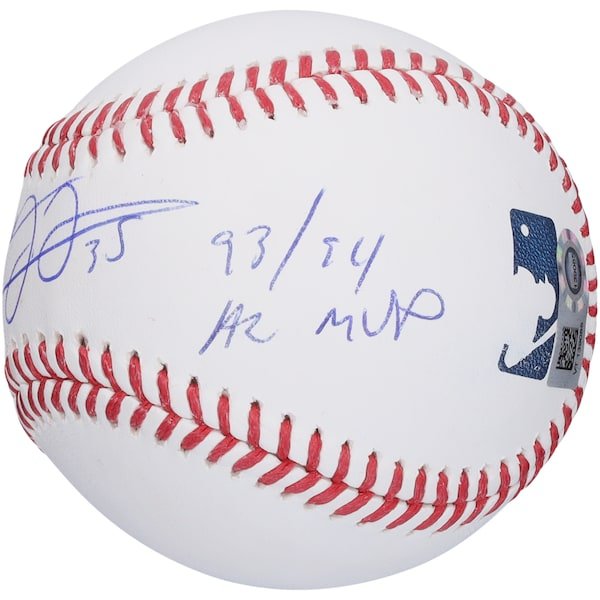 Frank Thomas Chicago White Sox Fanatics Authentic Autographed Baseball with "93 & 94 AL MVP" Inscription - The Ballers Bank