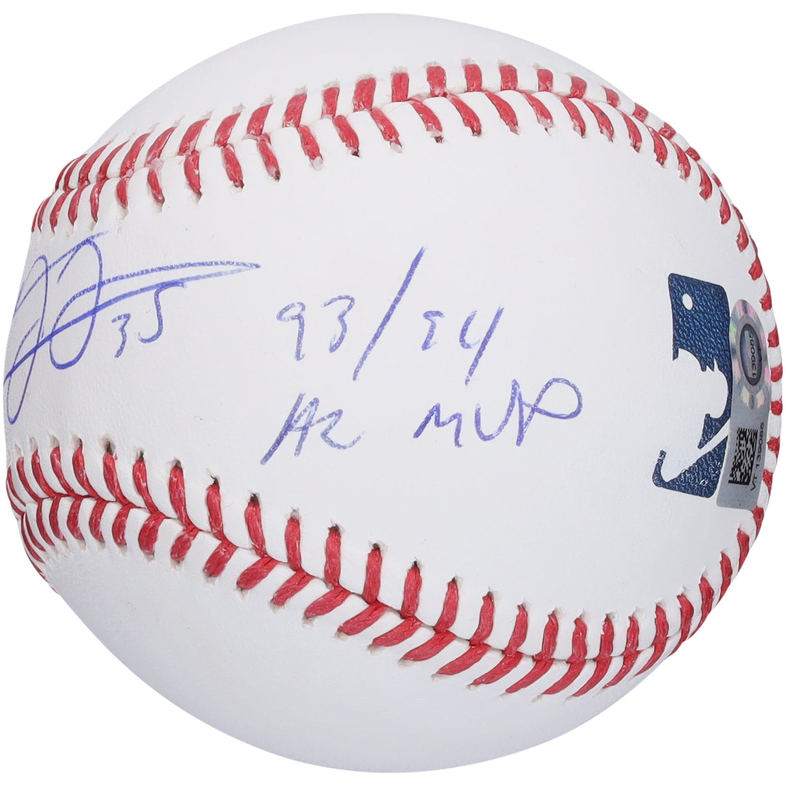 Frank Thomas Chicago White Sox Fanatics Authentic Autographed Baseball with "93 & 94 AL MVP" Inscription - The Ballers Bank