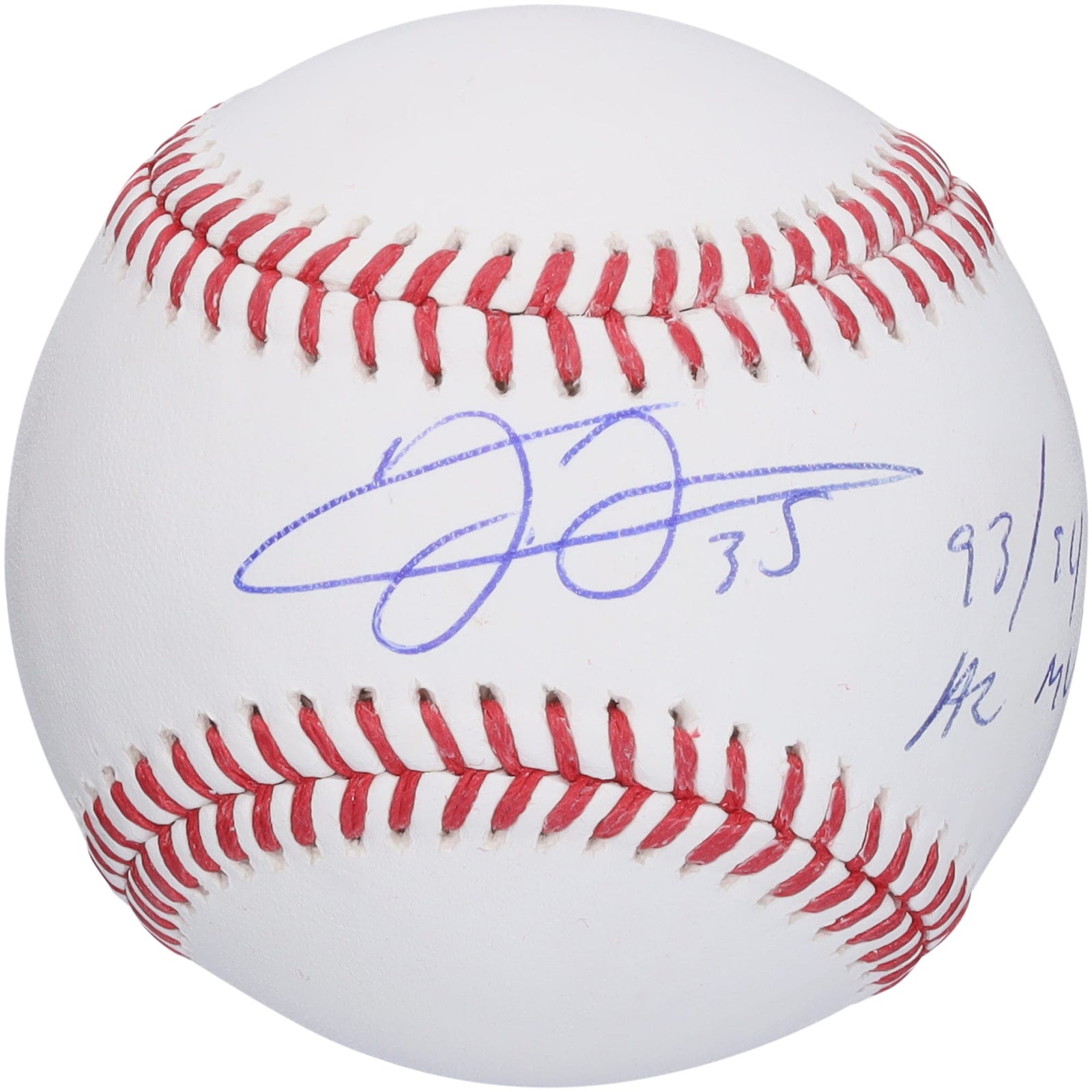 Frank Thomas Chicago White Sox Fanatics Authentic Autographed Baseball with "93 & 94 AL MVP" Inscription - The Ballers Bank