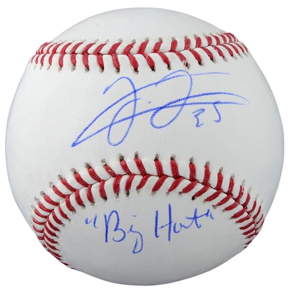 Frank Thomas Chicago White Sox Fanatics Authentic Autographed Baseball with "Big Hurt" Inscription - The Ballers Bank