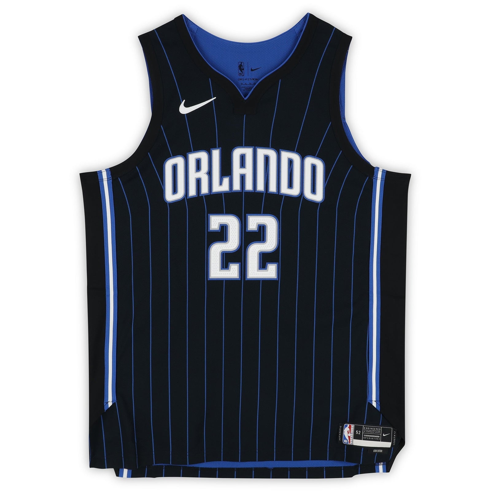 Franz Wagner Orlando Magic Autographed Fanatics Authentic Black Nike Icon Edition Authentic Jersey - The Ballers Bank