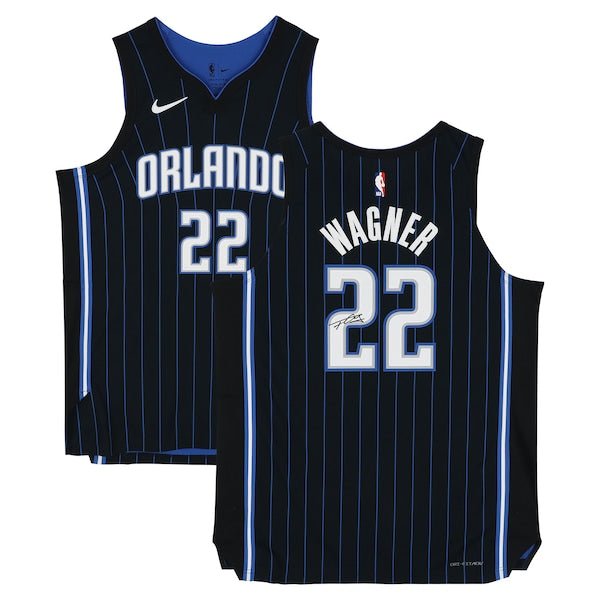 Franz Wagner Orlando Magic Autographed Fanatics Authentic Black Nike Icon Edition Authentic Jersey - The Ballers Bank