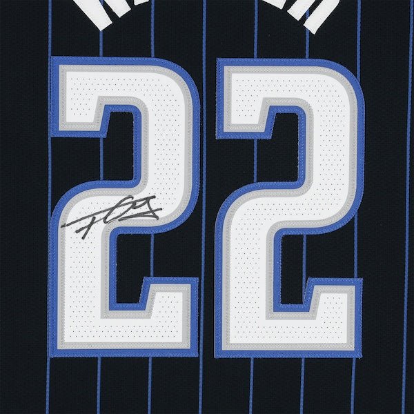 Franz Wagner Orlando Magic Autographed Fanatics Authentic Black Nike Icon Edition Authentic Jersey - The Ballers Bank