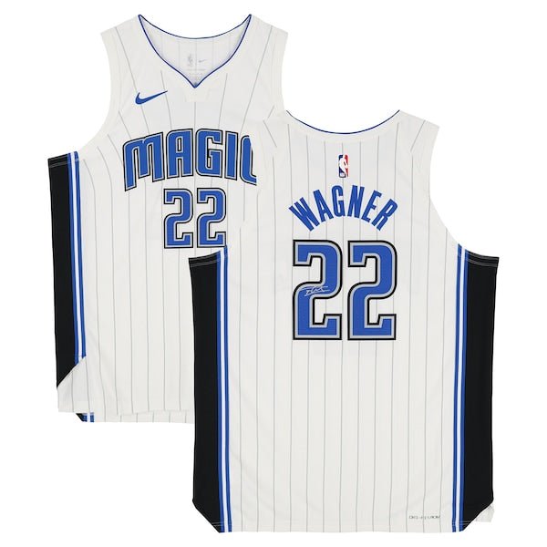 Franz Wagner Orlando Magic Autographed Fanatics Authentic White Nike Association Edition Authentic Jersey - The Ballers Bank