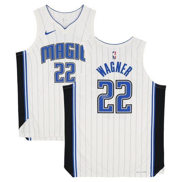 Franz Wagner Orlando Magic Autographed Fanatics Authentic White Nike Association Edition Authentic Jersey - The Ballers Bank