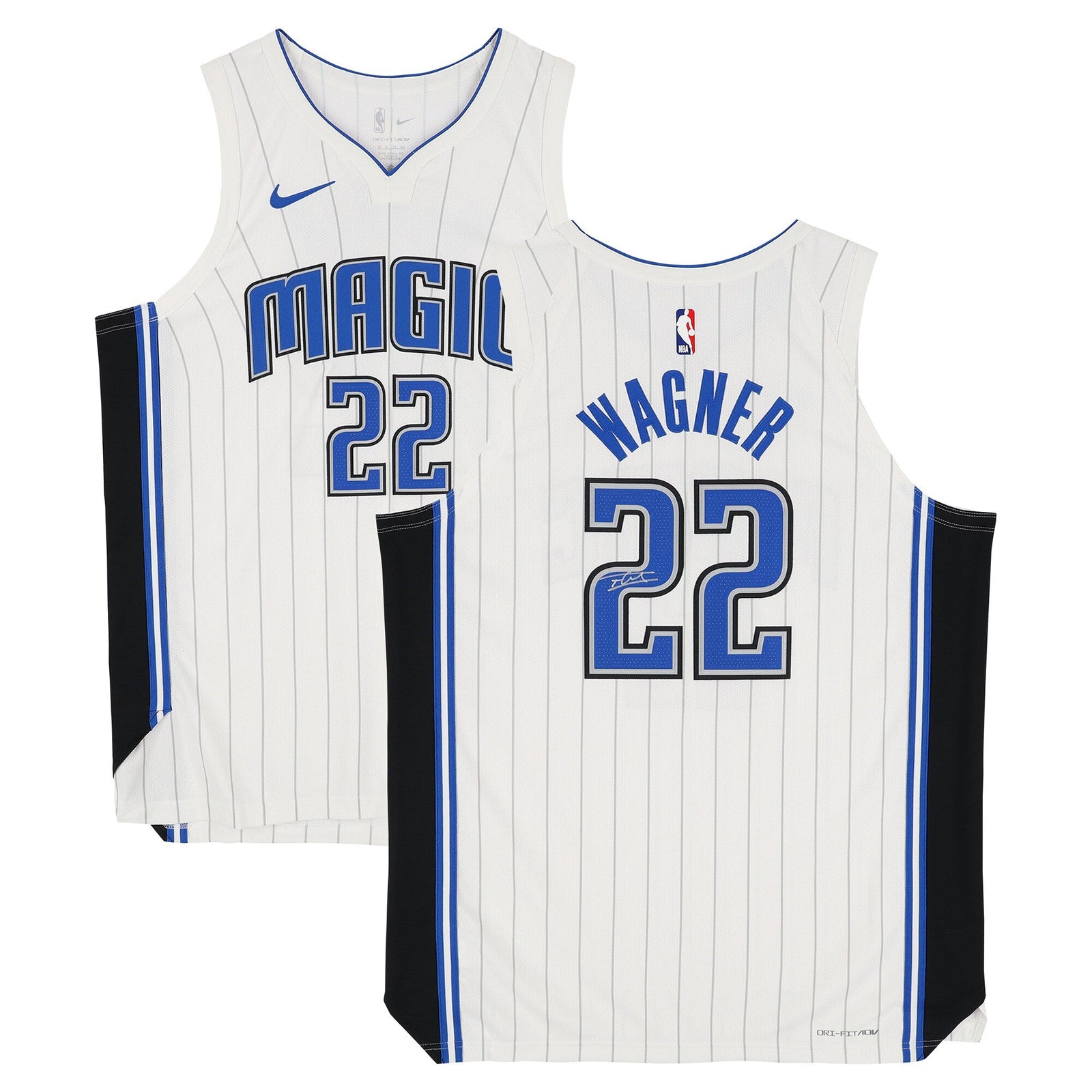 Franz Wagner Orlando Magic Autographed Fanatics Authentic White Nike Association Edition Authentic Jersey - The Ballers Bank