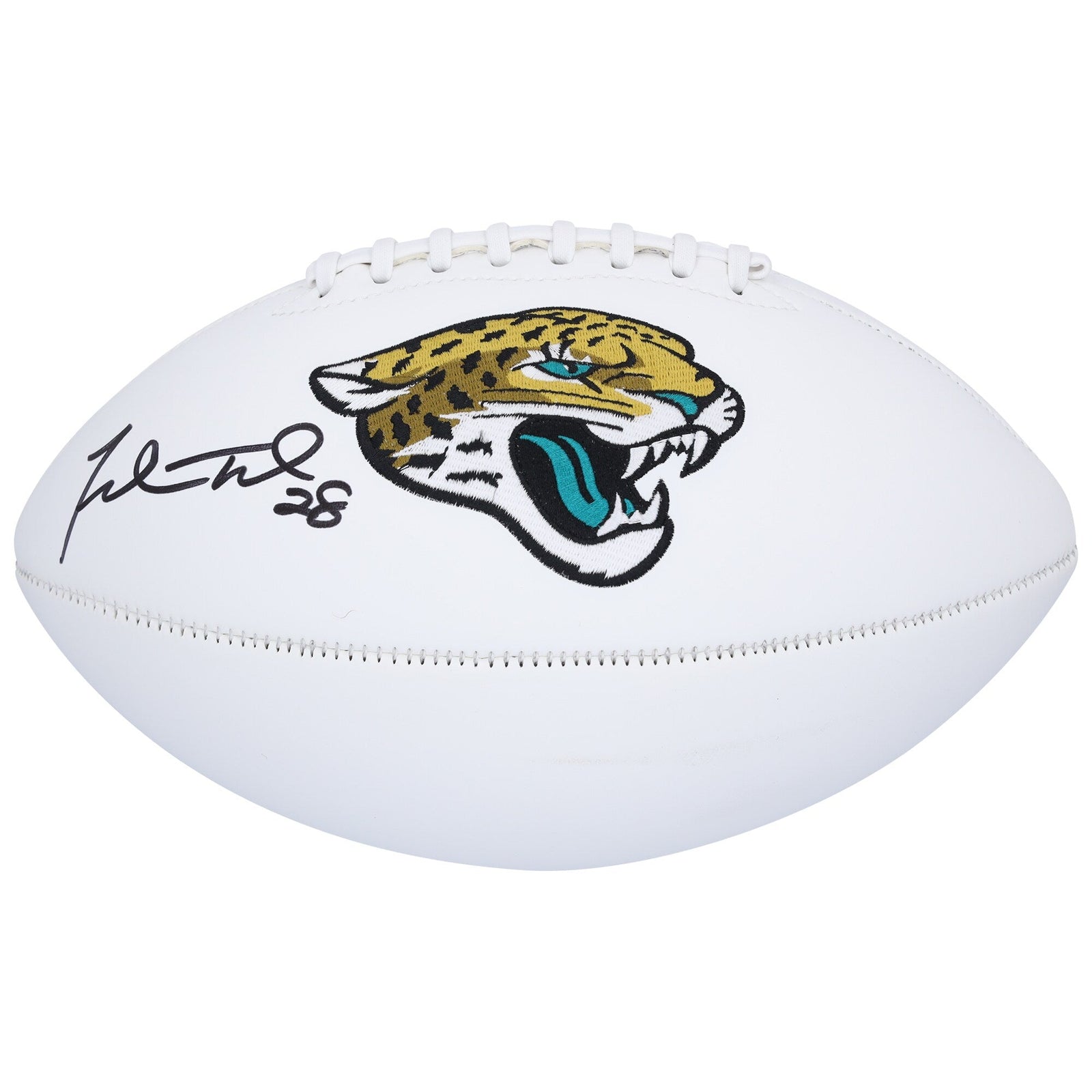Fred Taylor Jacksonville Jaguars Autographed Fanatics Authentic Jarden White Panel Football - The Ballers Bank