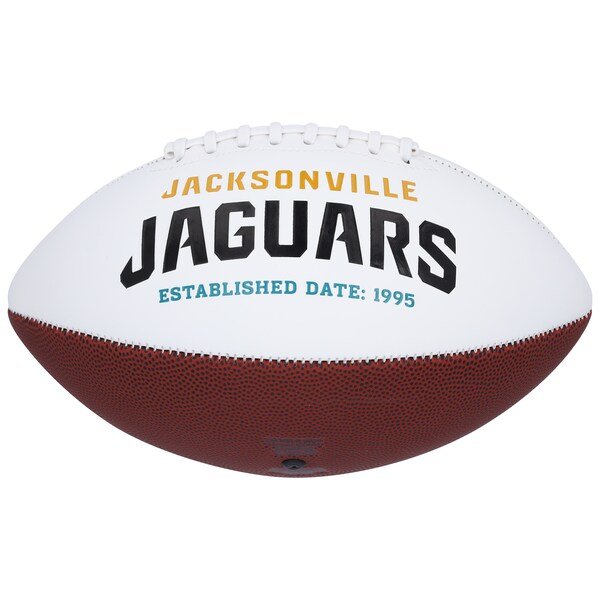 Fred Taylor Jacksonville Jaguars Autographed Fanatics Authentic Jarden White Panel Football - The Ballers Bank