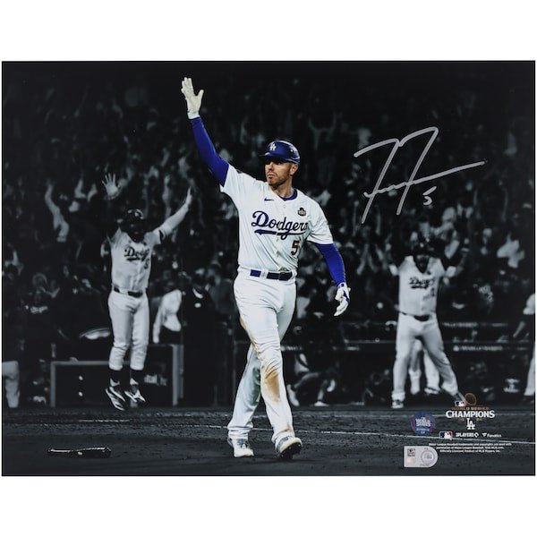 Freddie Freeman Los Angeles Dodgers Autographed Fanatics Authentic 2024 World Series Champions 11" x 14" Photograph - The Ballers Bank