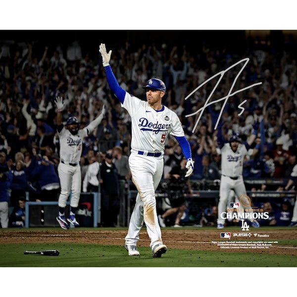 Freddie Freeman Los Angeles Dodgers Autographed Fanatics Authentic 2024 World Series Champions 8" x 10" Photograph - The Ballers Bank