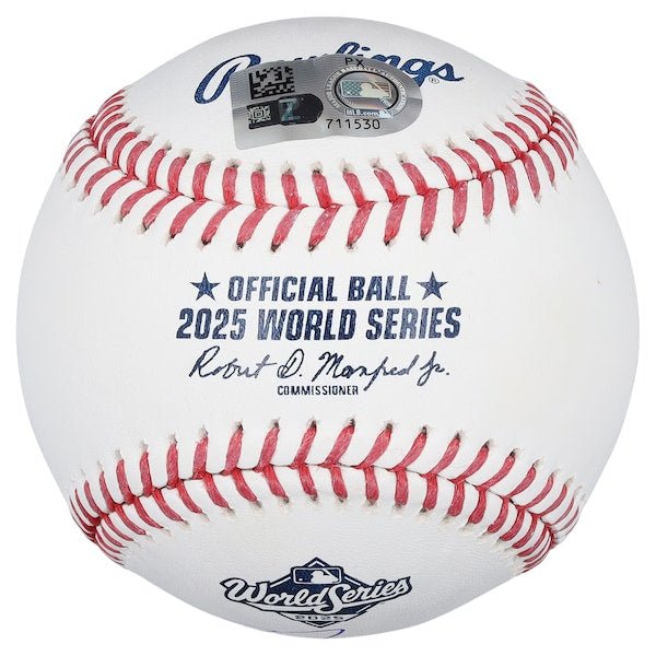 Freddie Freeman Los Angeles Dodgers Autographed Fanatics Authentic 2025 World Series Logo Baseball - The Ballers Bank
