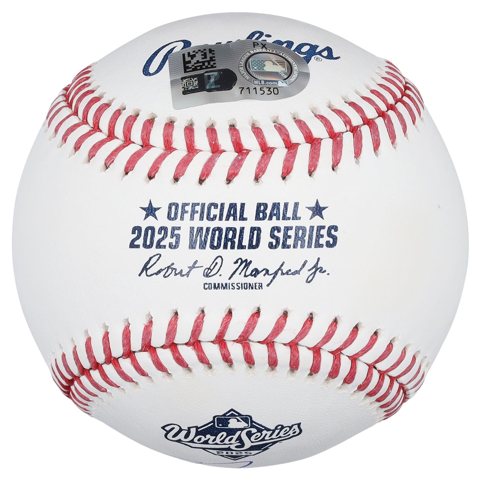 Freddie Freeman Los Angeles Dodgers Autographed Fanatics Authentic 2025 World Series Logo Baseball - The Ballers Bank