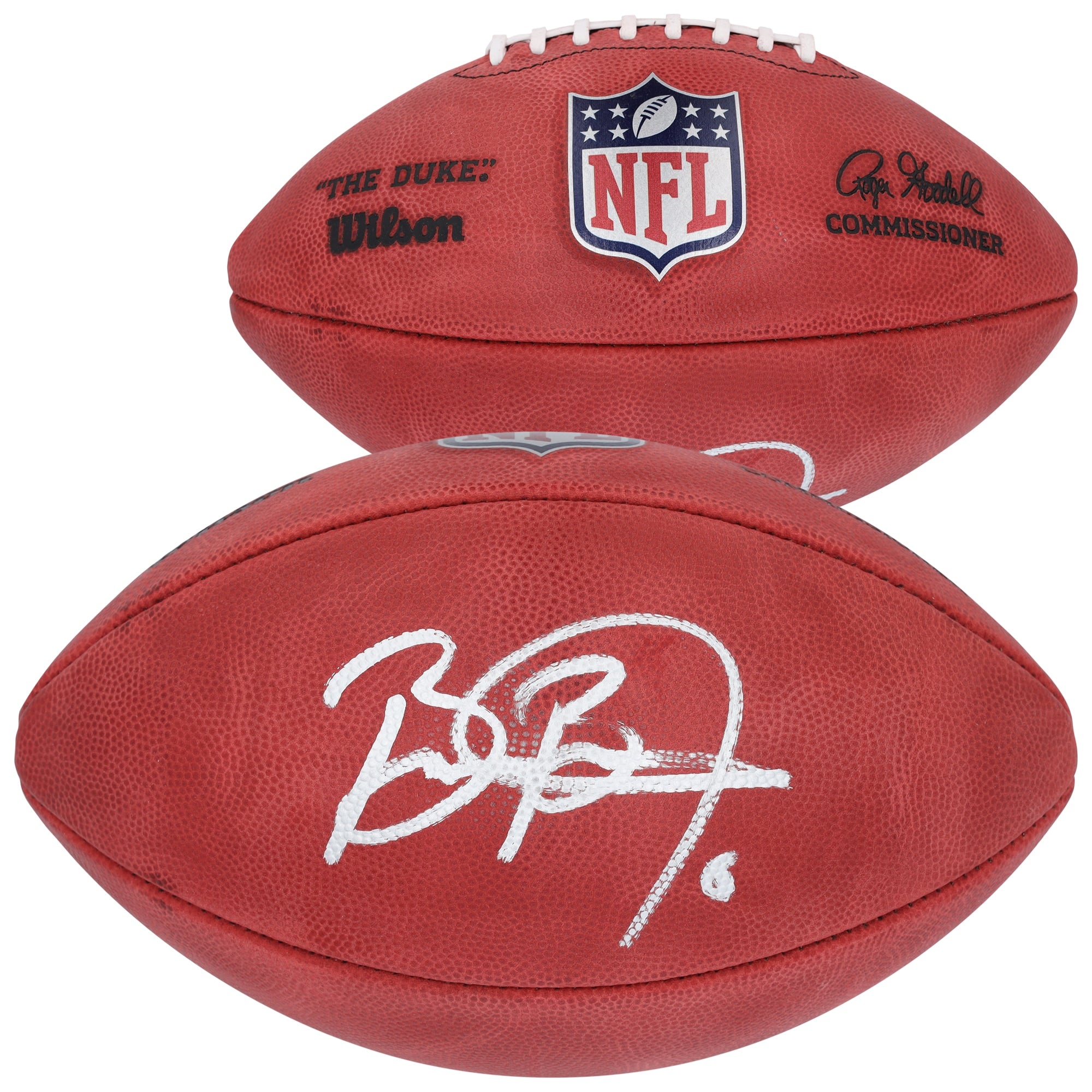 Brian Burns New York Giants Autographed Fanatics Authentic Wilson Duke Full-Color Football