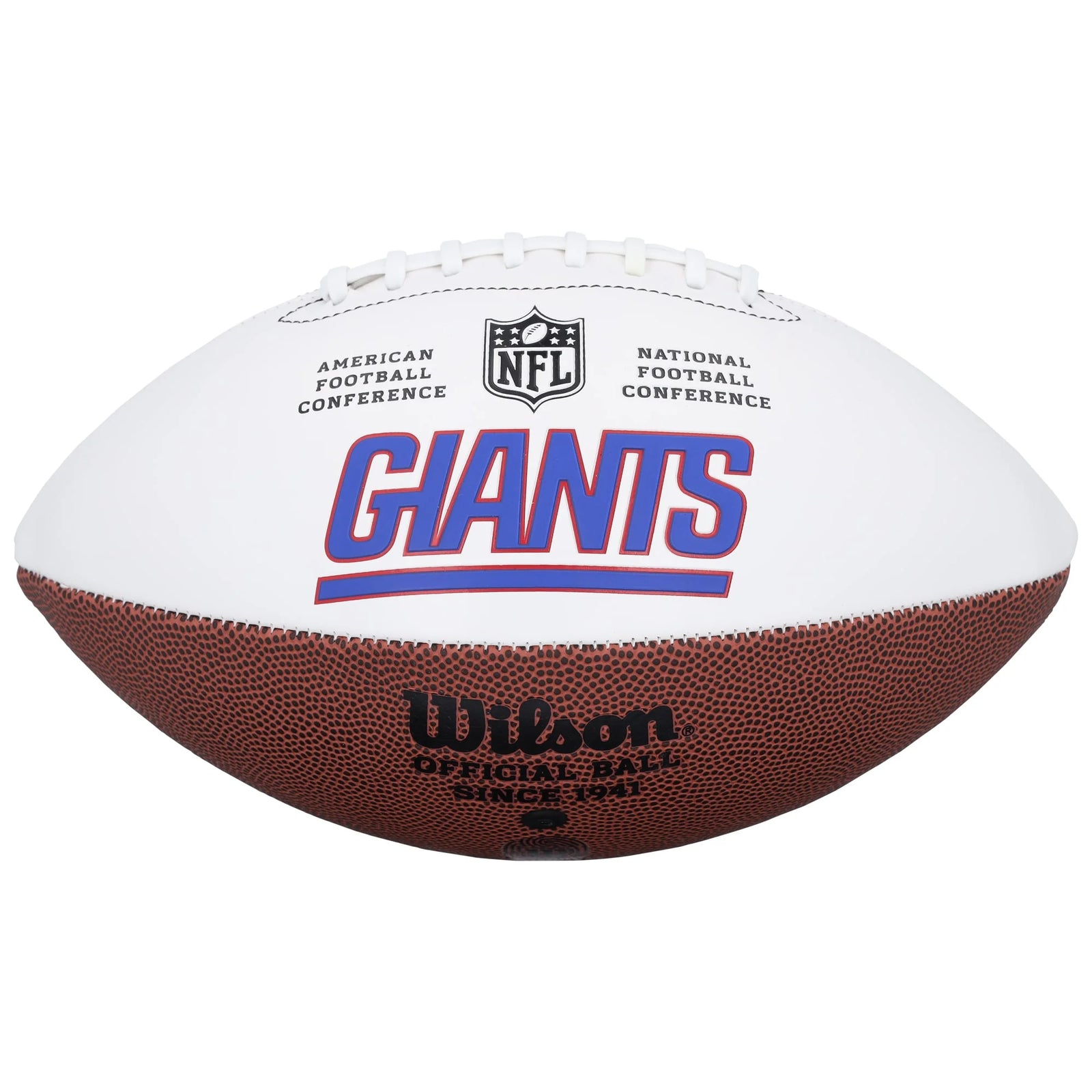 Jaxson Dart Signed Giants Football | Wilson White Panel