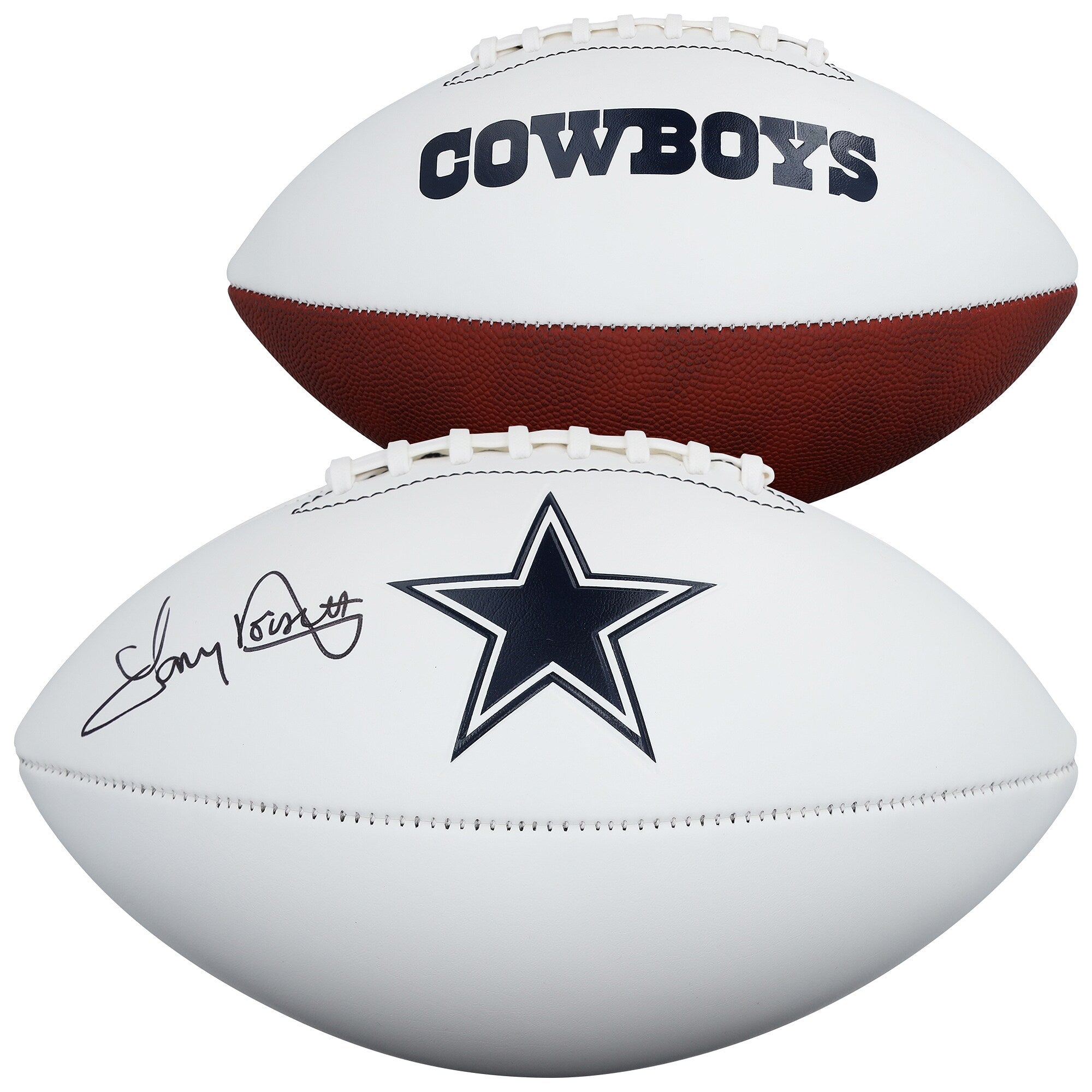 Tony Dorsett Dallas Cowboys Autographed Fanatics Authentic Franklin White Panel Football