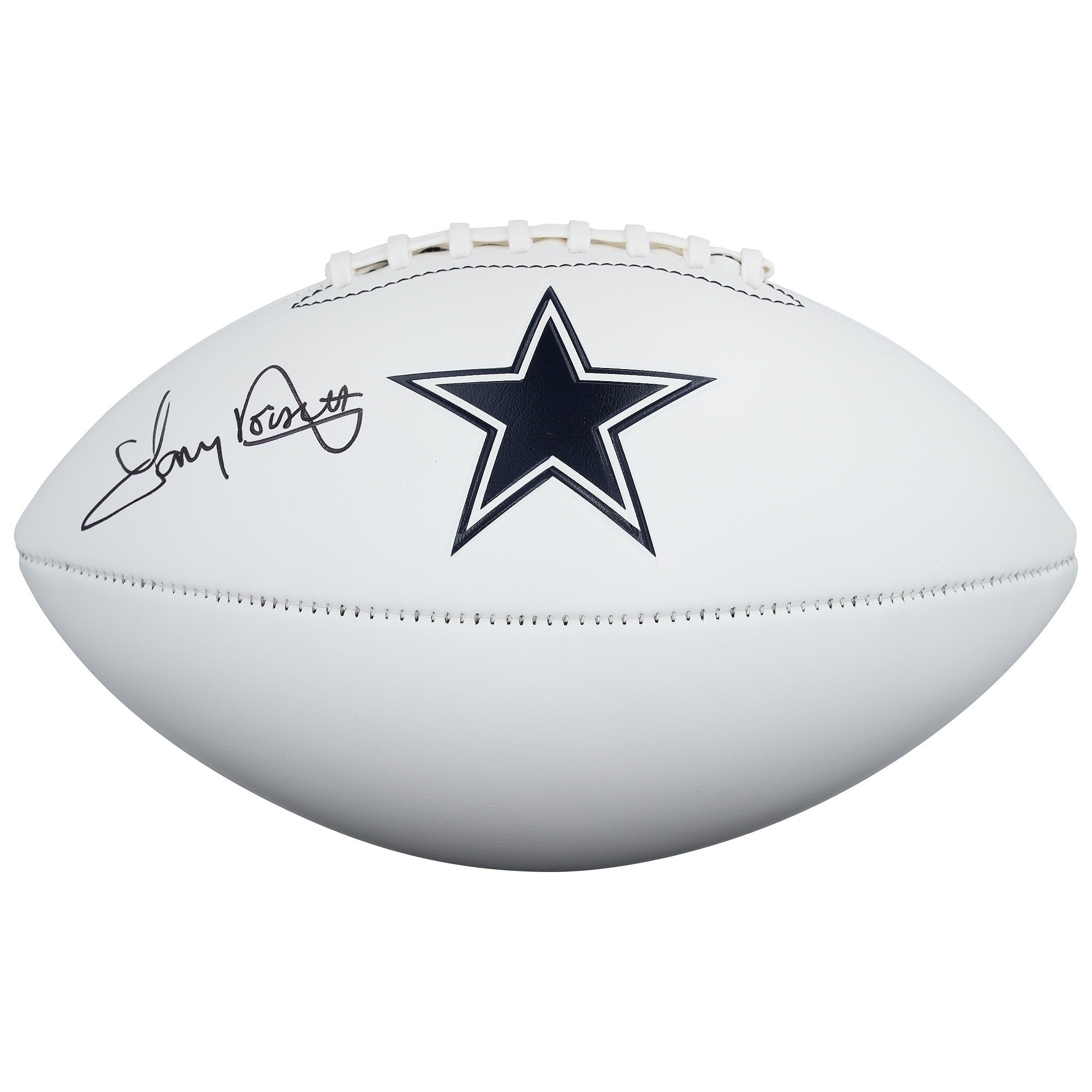 Tony Dorsett Dallas Cowboys Autographed Fanatics Authentic Franklin White Panel Football