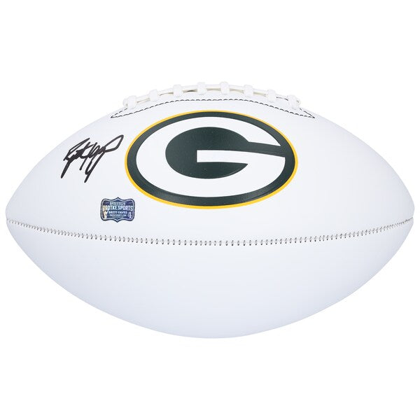Brett Favre Green Bay Packers Autographed Fanatics Authentic Franklin White Panel Football