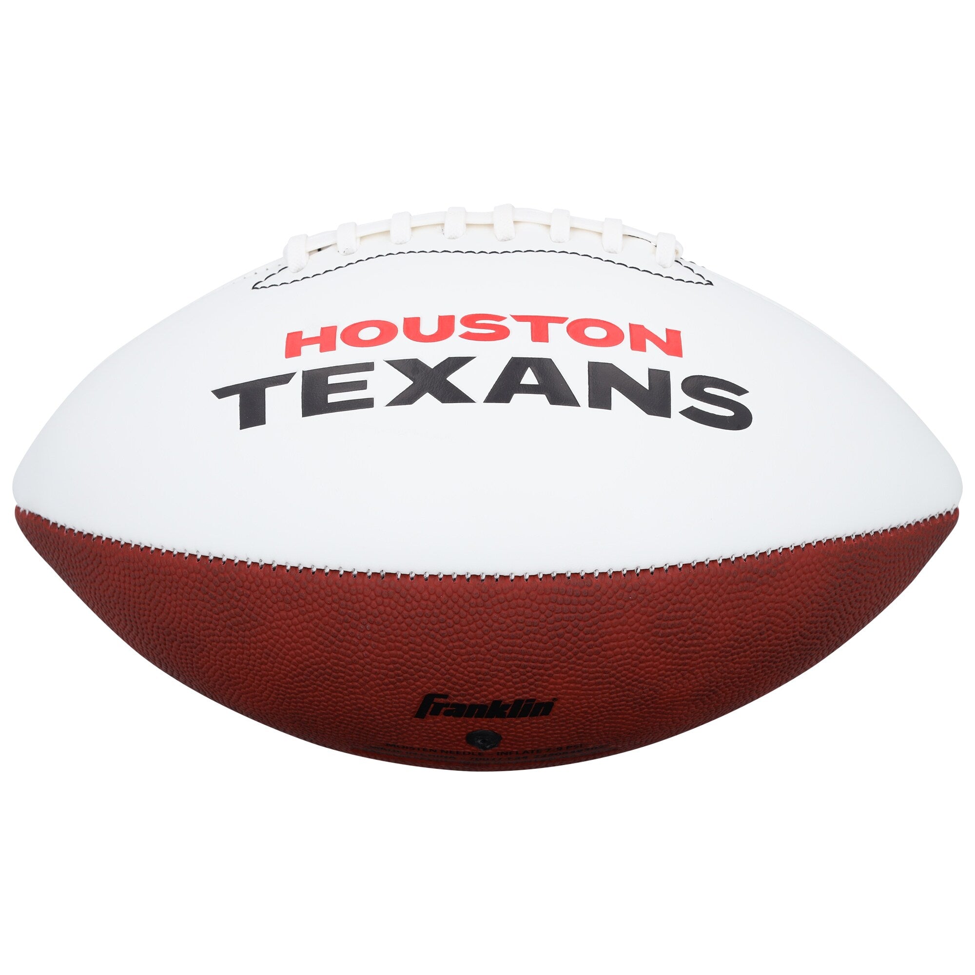 Andre Johnson Houston Texans Autographed Fanatics Authentic Franklin White Panel Football