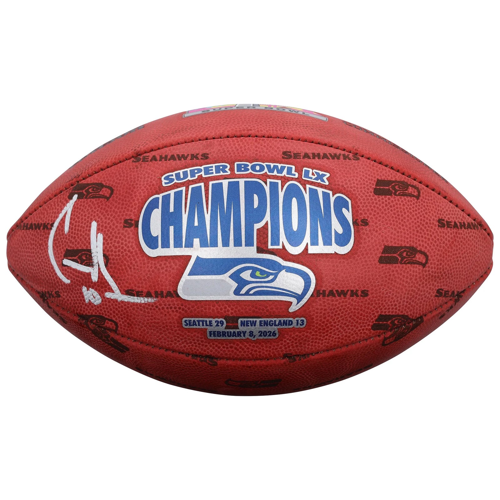 Cooper Kupp Signed Super Bowl LX Champions Football | Seahawks