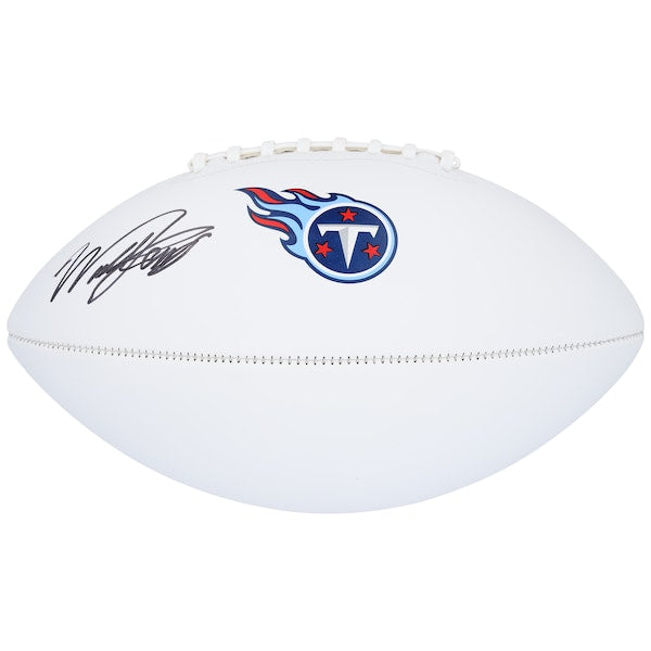 Will Levis Tennessee Titans Autographed Fanatics Authentic White Panel Football
