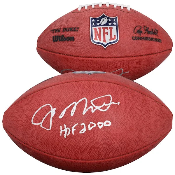 Joe Montana Signed 49ers Football | HOF 2000 Inscription
