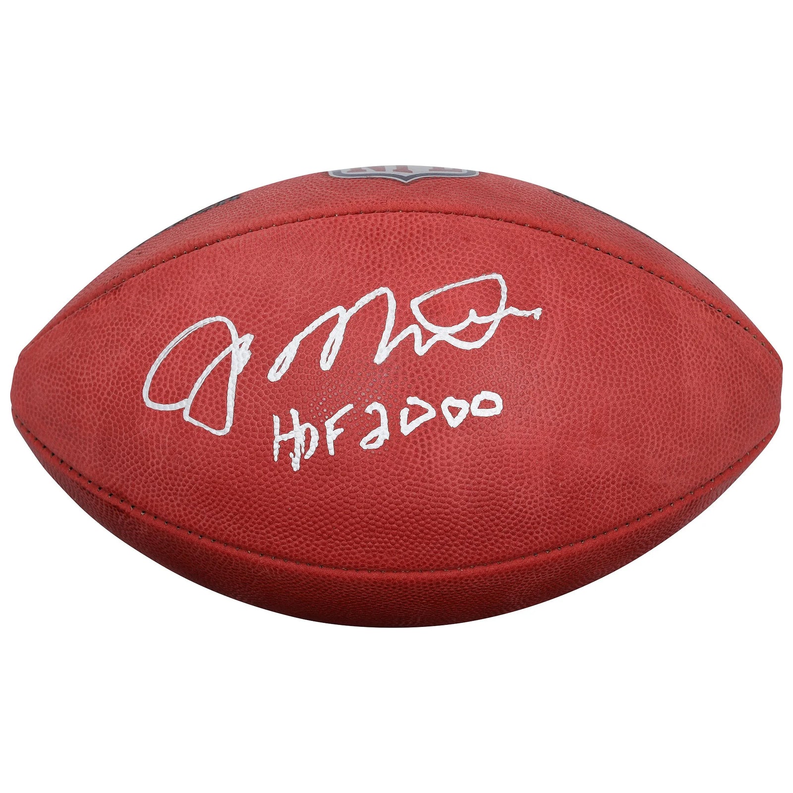 Joe Montana Signed 49ers Football | HOF 2000 Inscription