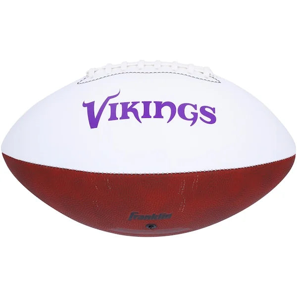 Randy Moss Signed Minnesota Vikings Football | White Panel