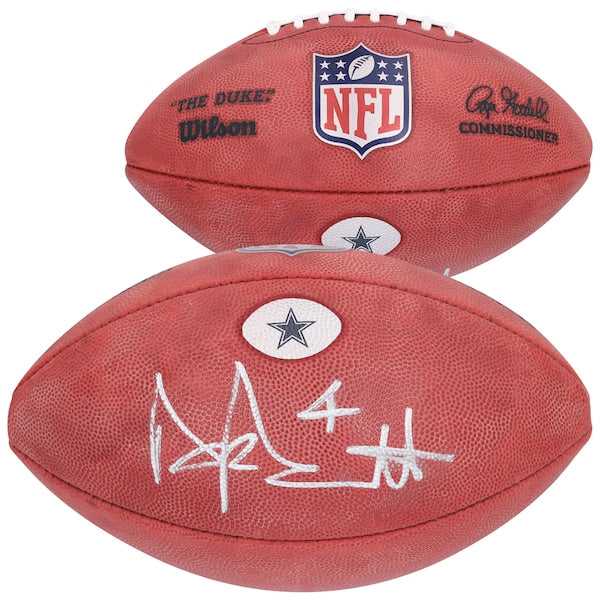 Dak Prescott Dallas Cowboys Autographed Fanatics Authentic Duke Team Decal Football