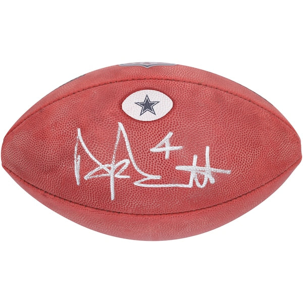 Dak Prescott Dallas Cowboys Autographed Fanatics Authentic Duke Team Decal Football